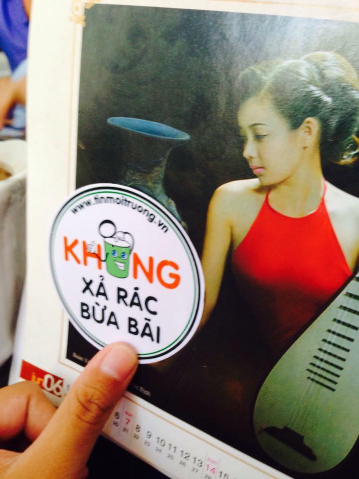 Sticker[-]"Không[-]xả[-]rác[-]bừa[-]bãi"[-]đến[-]Huế